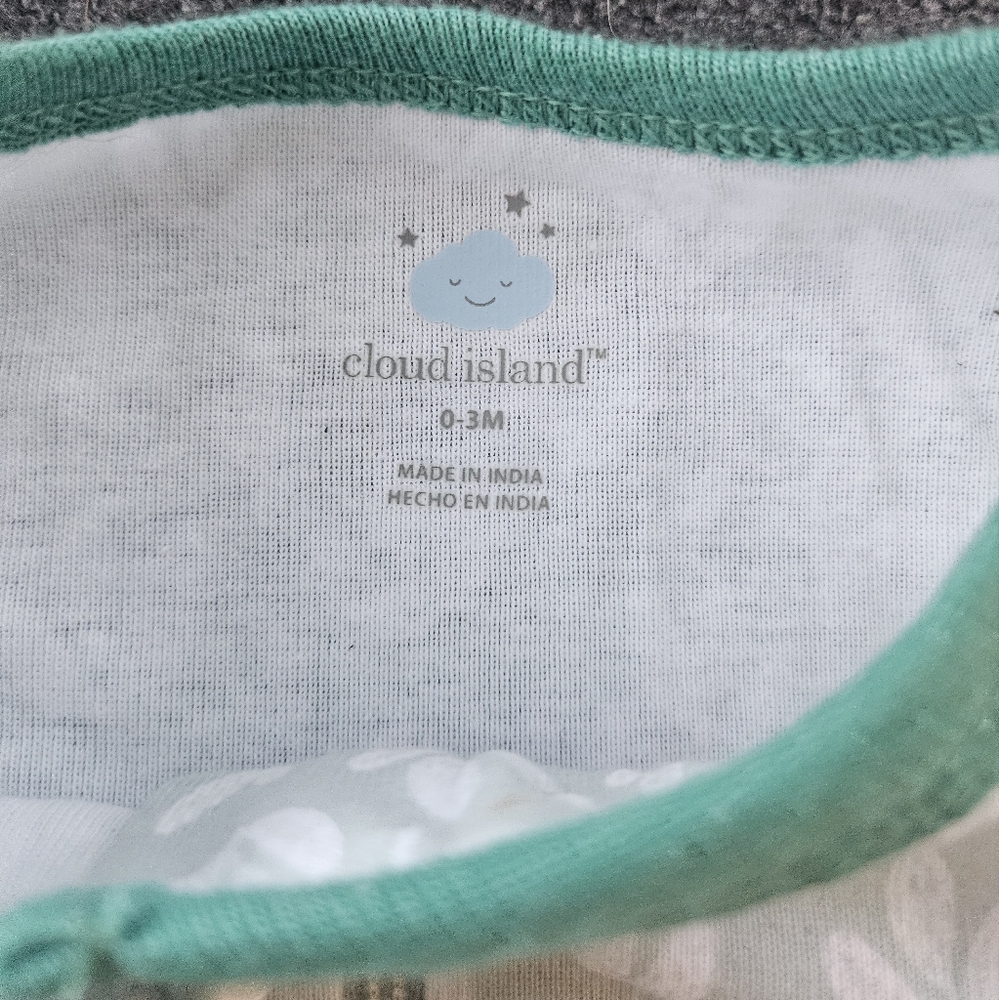 New cloud island onesie, green plant onesie, unisex onesie, baby shower gift - Picture 5 of 5